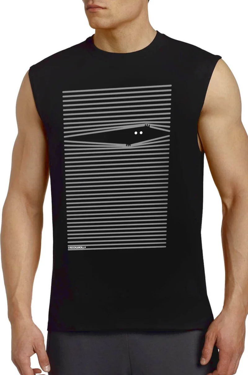 What's Up Black Men's Cut Sleeve / Sleeveless T-Shirt