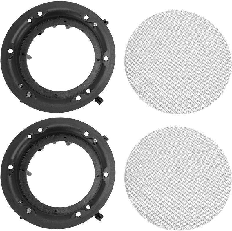 KSA stocked goods Zunate Ceiling Speaker Grille Cover 2 Set with Magnetic Metal Mesh, White Protective Case and Mounting Base for Ceiling or Wall Speakers in Home Theater, Office, Boat Permanent & temporary usable Storage & transit friendly Flexible anti-break Compact design Climate adapted delivery plan Remote village delivery cover Multiple sizes User feedback upgraded quality Fast warehouse picking Transit damage prevent build Public demand affordable quality Fade proof Trendy natural assorted colors Cost effective global grade quality Confirmed available stock Local supply chain stock Wide daily application Global flexible assemble picks General compatible practical design Balanced universal design Tiered purchase options High strength upgraded material Stackable design Low wear optimized build - Image 1