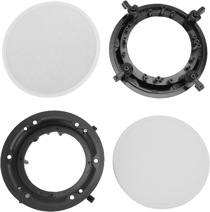 KSA stocked goods Zunate Ceiling Speaker Grille Cover 2 Set with Magnetic Metal Mesh, White Protective Case and Mounting Base for Ceiling or Wall Speakers in Home Theater, Office, Boat Permanent & temporary usable Storage & transit friendly Flexible anti-break Compact design Climate adapted delivery plan Remote village delivery cover Multiple sizes User feedback upgraded quality Fast warehouse picking Transit damage prevent build Public demand affordable quality Fade proof Trendy natural assorted colors Cost effective global grade quality Confirmed available stock Local supply chain stock Wide daily application Global flexible assemble picks General compatible practical design Balanced universal design Tiered purchase options High strength upgraded material Stackable design Low wear optimized build - Image 4