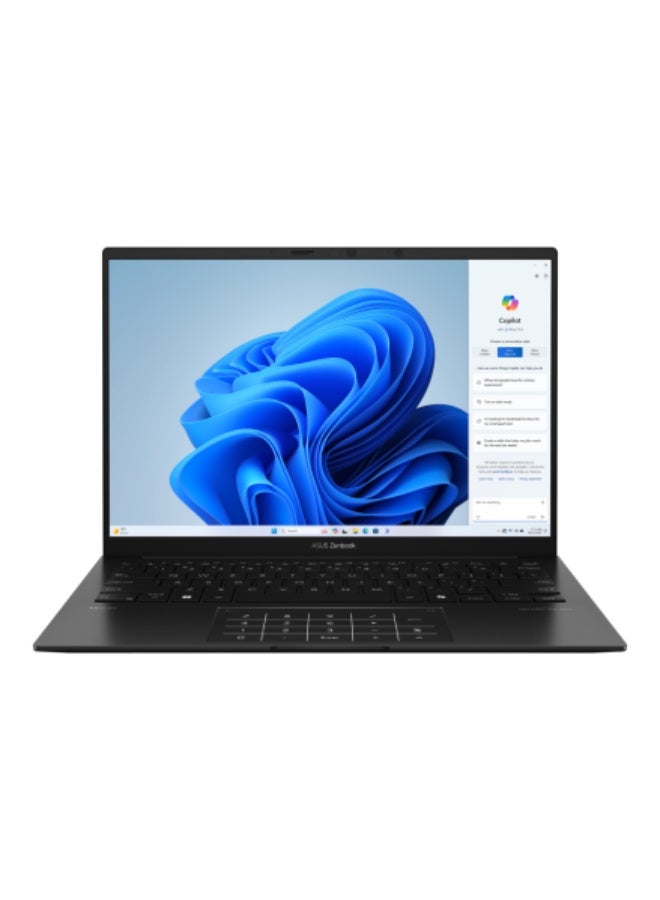ASUS Zenbook 14 Laptop With 14 Inch WUXGA (1920x1200) Display, AMD Ryzen AI 7 Processor/16GB RAM DDR5/512GB SSD/AMD Radeon Graphics/Windows 11 Home/ English/Arabic Jade Black - Image 1