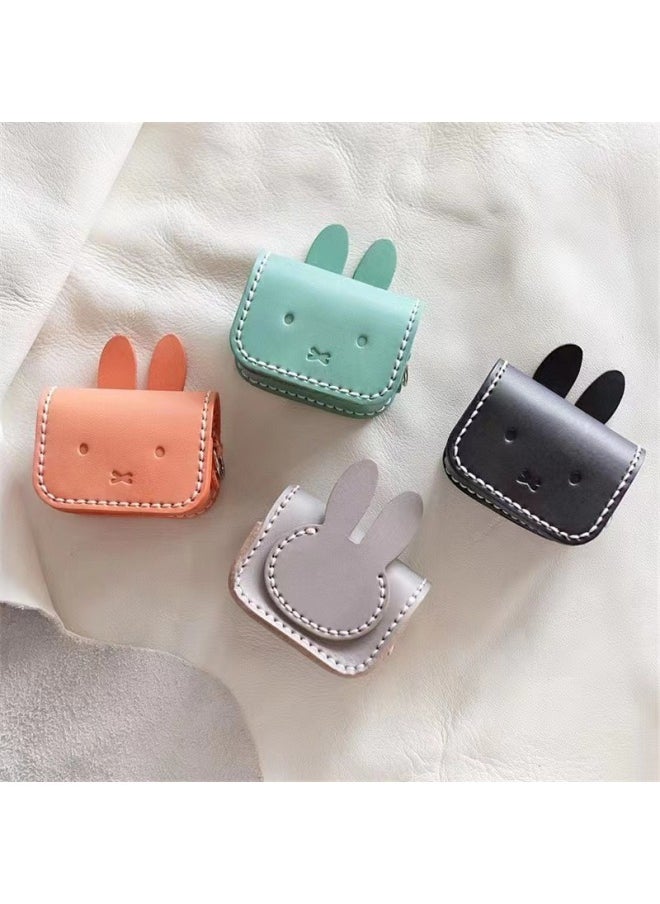 Generic - Suitable For AirPods Pro Bluetooth Headset Storage Bag Cartoon Rabbit Shape Wireless Headset Protective Cover-Color:Lake Blue-Applicable Model:Universal - Image 1