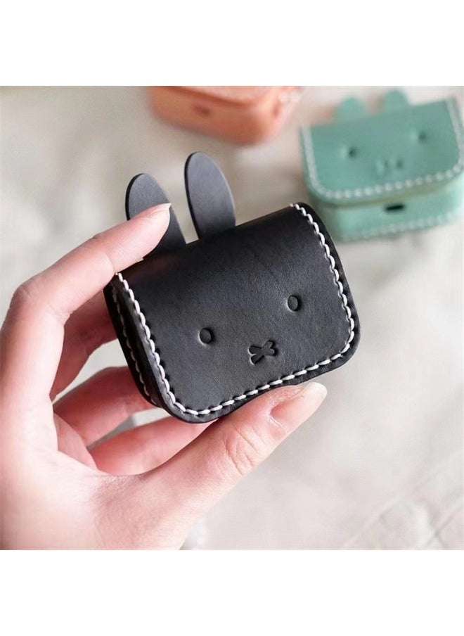Generic - Suitable For AirPods Pro Bluetooth Headset Storage Bag Cartoon Rabbit Shape Wireless Headset Protective Cover-Color:Lake Blue-Applicable Model:Universal - Image 1