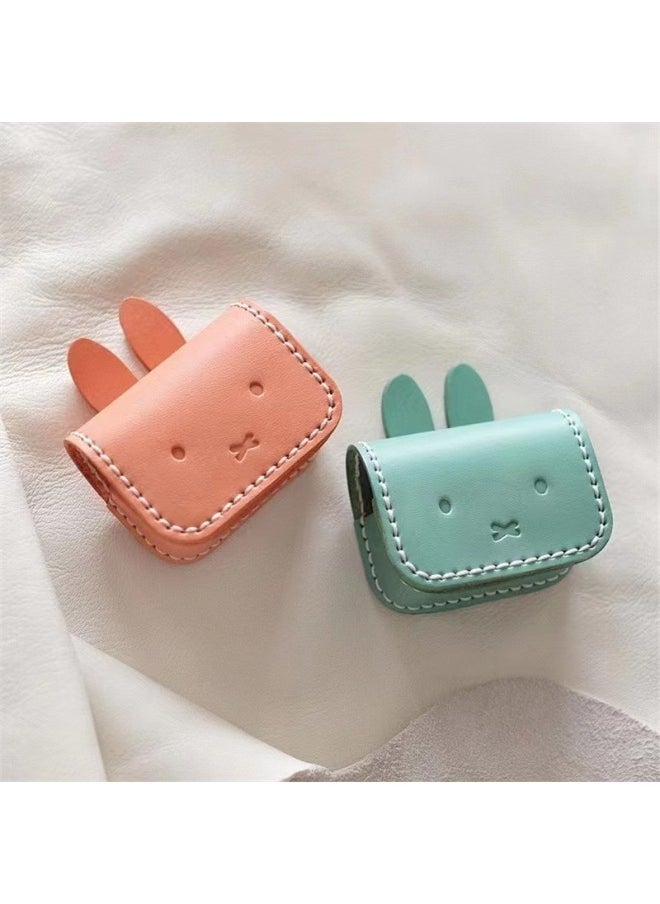 Generic - Suitable For AirPods Pro Bluetooth Headset Storage Bag Cartoon Rabbit Shape Wireless Headset Protective Cover-Color:Lake Blue-Applicable Model:Universal - Image 1