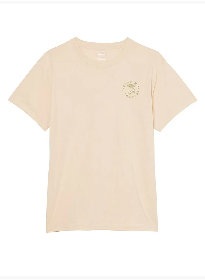 PINK Oversized Short-Sleeve T-Shirt