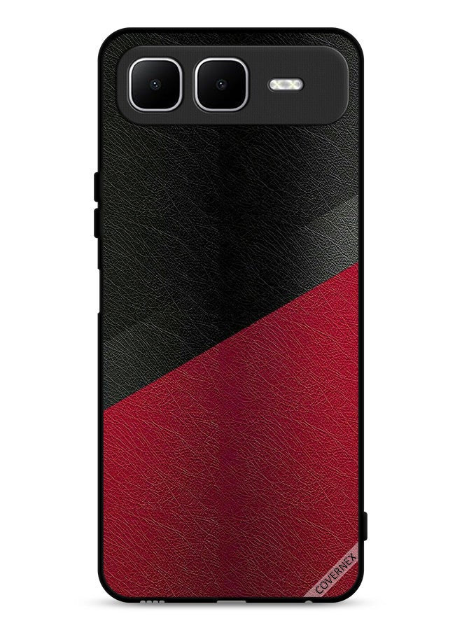 Covernex Infinix Smart 10 Plus Protective Case Cover Leather Pattern