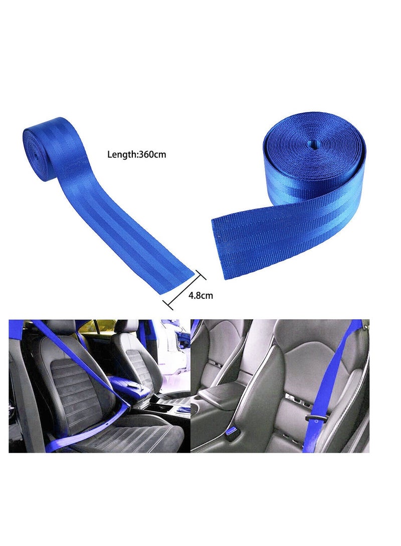 رويال حزام أمان من مجموعة Premium Selection يتميز براحة ارتداء عالية بشكل خاص. ابتكارات BERGER الألمانية لأحزمة الأمان، أحزمة أمان مريحة للسيارات ذات حافة ناعمة وصلابة جانبية طويلة الأمد (أزرق داكن) - Image 1