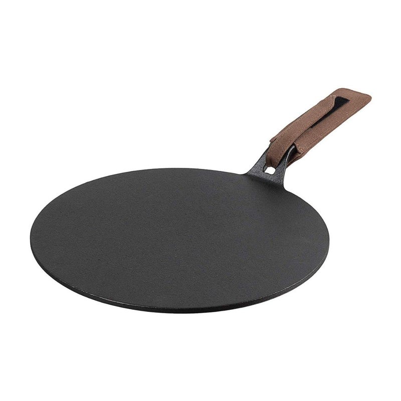 VINOD Vinod Legacy Pre Seasoned Cast Iron Flat Multi Tawa 30 cm Naturally Non Stick RotiChapatiDosa Kallu Tawa 100 Pure Toxin Free Rust Proof Gas Base  - Image 1