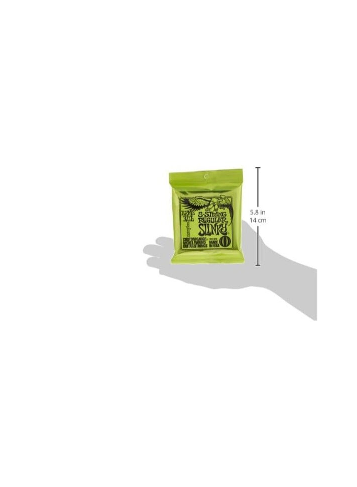 Ernie Ball Ernieball P02629 regular slinky 8-string nickel wound electrictric guitar strings - Image 2