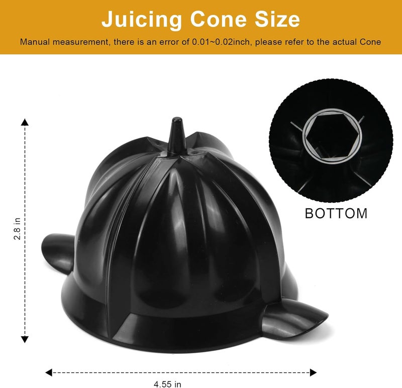 HEBRAR Cone Replacement for Eurolux Citrus Juicer Compatible with ELCJ-1600S ELCJ-1700S ELCJ1900S, Citrus Juicer Parts Replacement - Image 5
