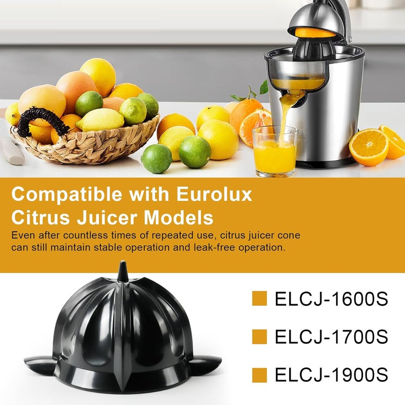 HEBRAR Cone Replacement for Eurolux Citrus Juicer Compatible with ELCJ-1600S ELCJ-1700S ELCJ1900S, Citrus Juicer Parts Replacement - Image 2