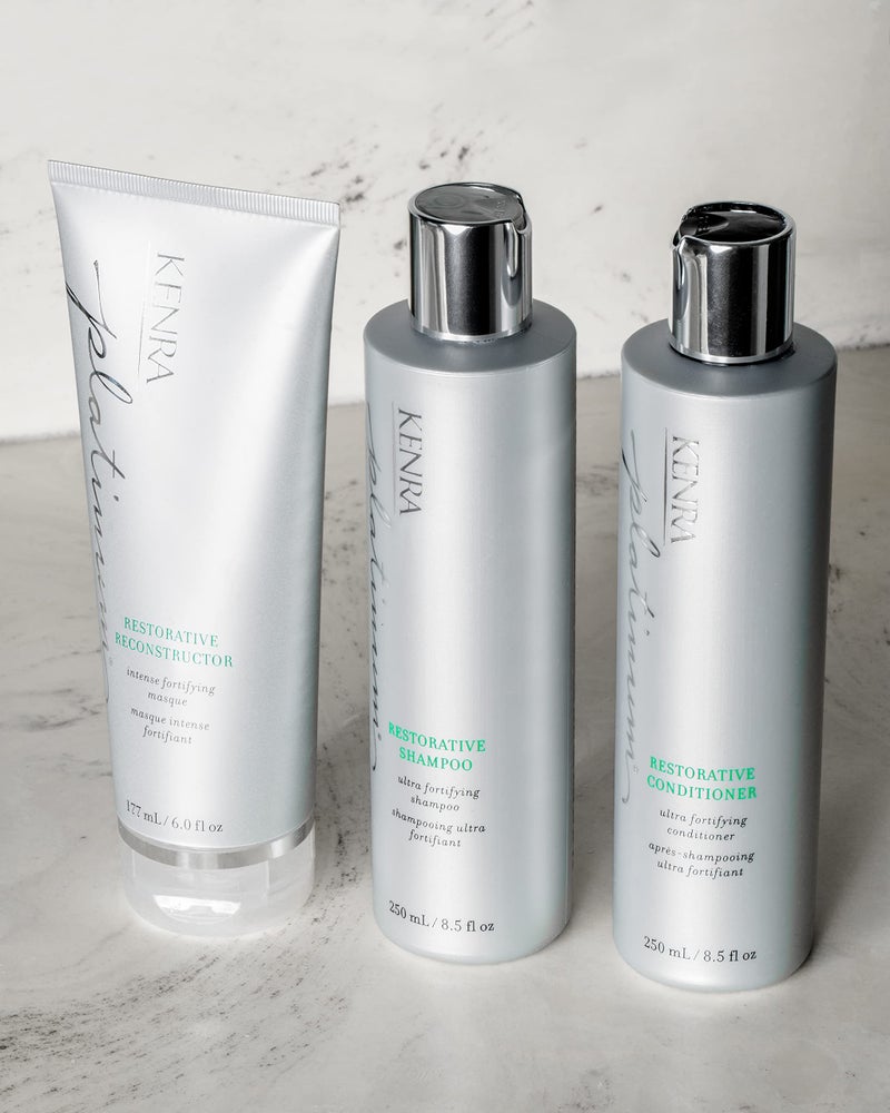 Kenra Platinum Restorative Reconstructor | Ultra Fortifying Treatment | Restores Broken Hair Bonds From Within | Provides Intense Fortification, Elasticity, & Suppleness | All Hair Types | 6 fl. oz - Image 5