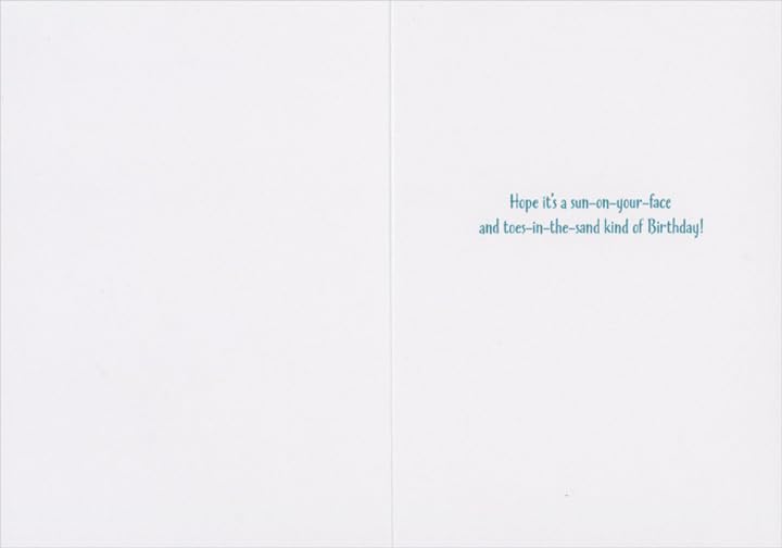 Avanti Press Living the Dream: Little Kid Relaxing on Beach Chair Cute Birthday Card - Image 2