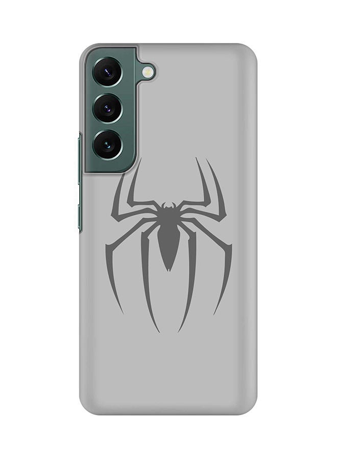 Stylizedd Case for Samsung Galaxy S22 5G Slim Snap Classic Series Shield Matte Finish Print - Spidermark (Grey) - Image 1