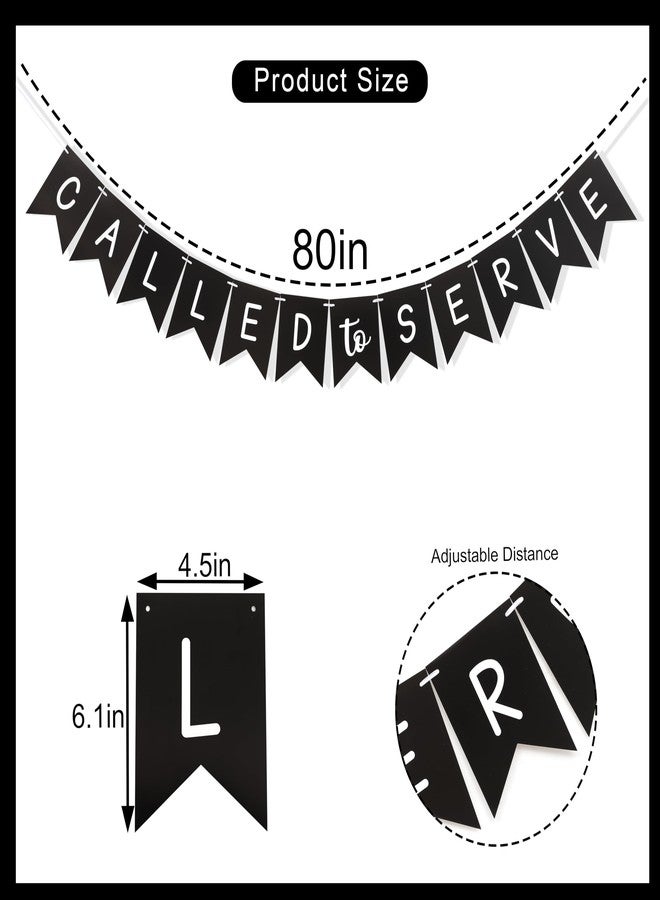 HIKLO Called to Serve Banner - Mission Farewell Garland, Missionary Calling Party Supplies, LDS Mission Call Theme Party Decoration, Mission Call Opening Pennant Banner - Image 2