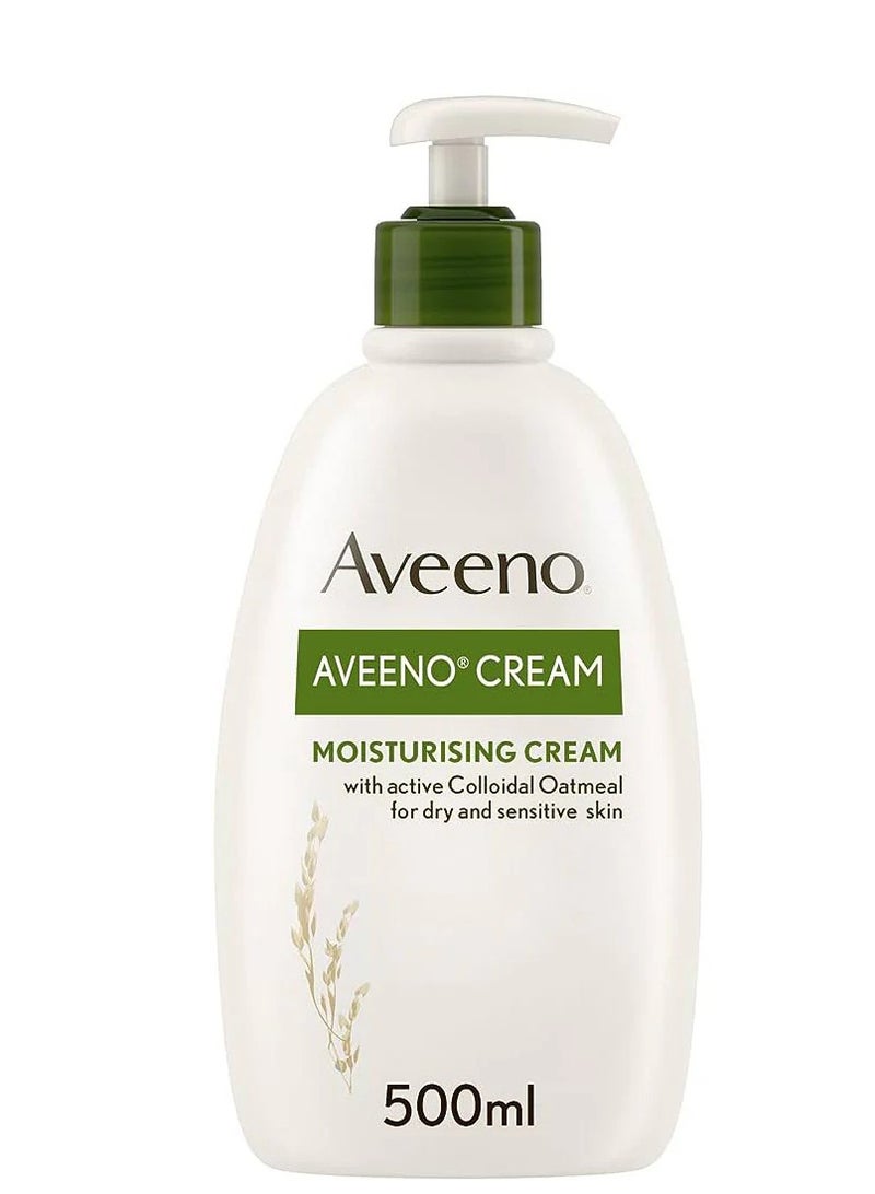 كريم مرطب بالشوفان الغروي النشط للبشرة الجافة والحساسة 500 مل