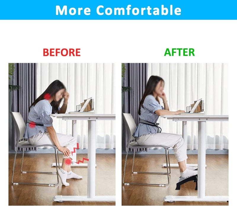 Gulf user preference oriented build Foot Rest Desk Footstool Footrest Foot Stool Desk 6 Adjustable Heights Plastic Footstool with Massage Surface for Home, Office, Travel and Gaming Quick use-switch compatible build - Image 5