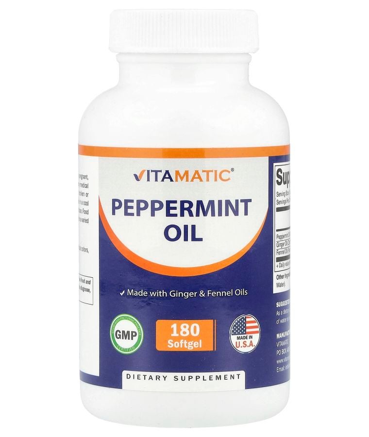 Vitamatic Peppermint Oil 180 Softgel