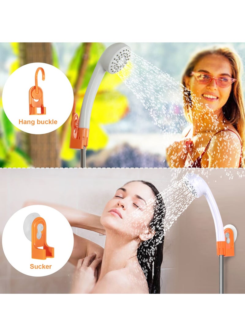 XiuWoo - Portable Camp Shower, Camp Shower Pump with Detachable USB Rechargeable Batteries, Outdoor Shower, Easy to install and operate, Steady and Gentle Shower Stream, 2 Flow Mode,for Camping, Traveling - Image 1