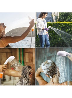 XiuWoo Portable Camp Shower, Camp Shower Pump with Detachable USB Rechargeable Batteries, Outdoor Shower, Easy to install and operate, Steady and Gentle Shower Stream, 2 Flow Mode,for Camping, Traveling  - Image 3