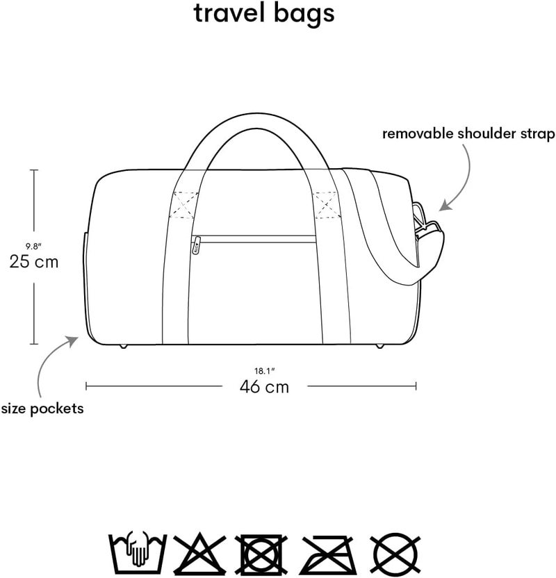 A Little Lovely Company Pink Polyester Travel Bag - Butterflies Design, 46 cm x 25 cm x 22.5 cm, 26 Liters - Image 2