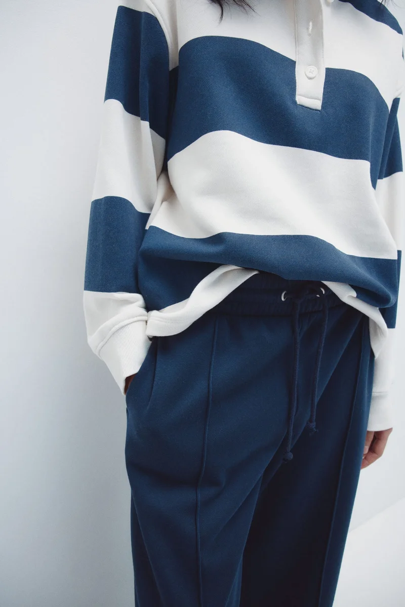 H&M Wide crease-front sweatpants