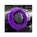 MUQIDA Fluffy Car Steering Wheel Cover 15 Inch Soft Warm Plush AntiSlip Furry Wheel Protector Universal Fuzzy Comfortable Steering Wheel Covers for Winter Car Accessories Purple - Image 2