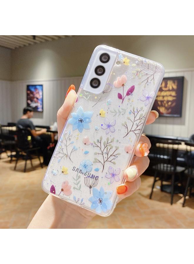S-TOP Case For Samsung Galaxy A50 Fresh Small Floral Epoxy TPU Phone Case - Image 1