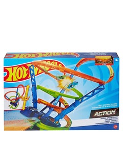 Mattel Games HotWheels Action Spiral Speed Crash Trackset  - Image 1