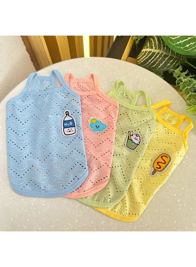 XL Pink Cartoon Dog Vest For Small Medium Pets - Image 4