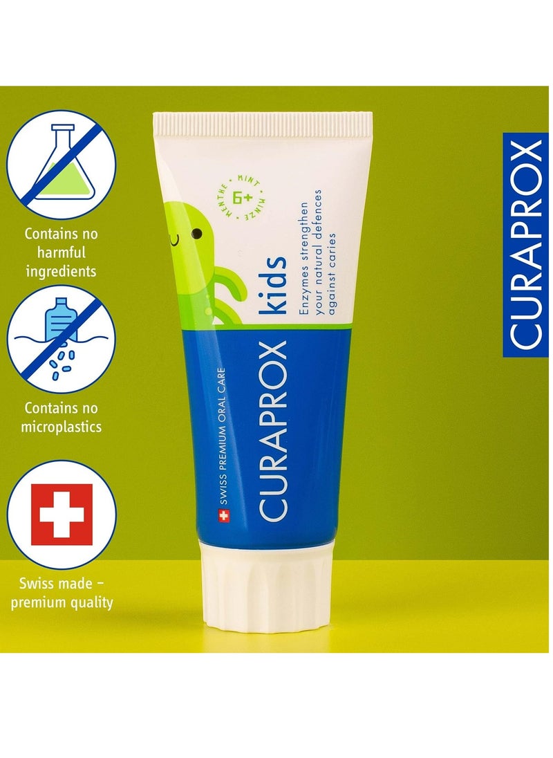 Curaprox Toothpaste For Children Aged 6 Years And Above With Mint Flavour