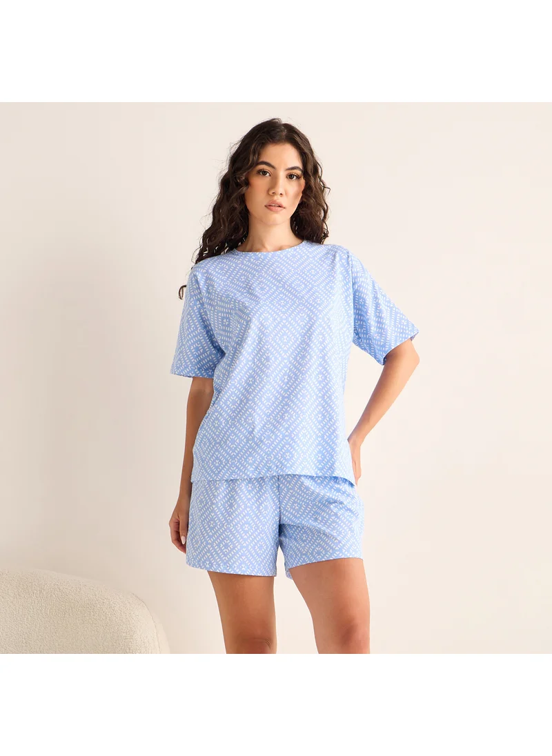 فاف Printed Shorts Set