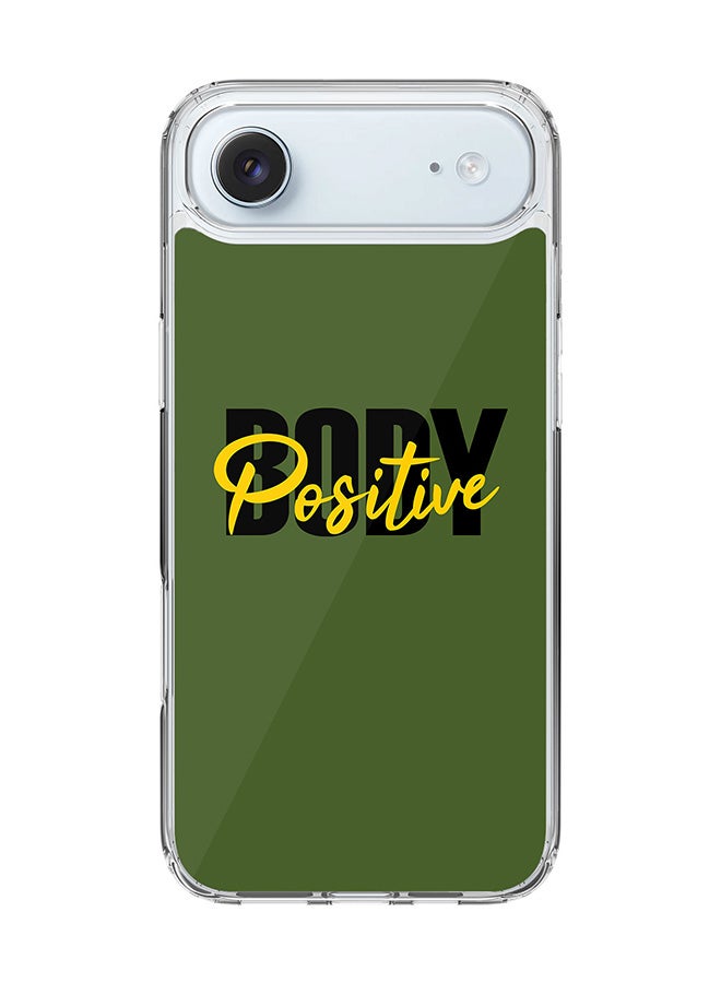 Stylizedd Classic Clear MagSafe Case for iPhone 17 Air , Hybrid Soft Case Flexible Edges Anti Drop TPU PC Gel Thin Transparent Cover [ Designed for iPhone 17 Air ] - Body Positive