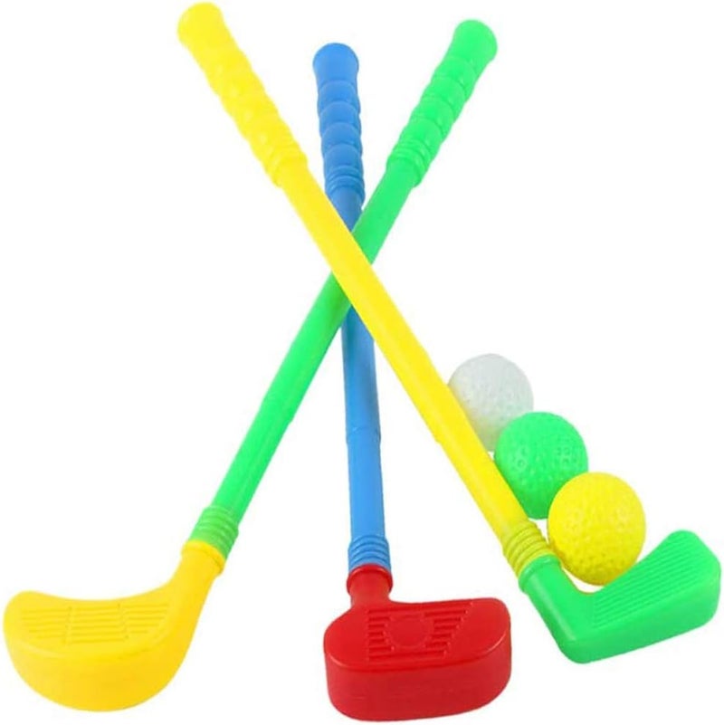 BinaryABC Plastic Golf Clubs Set Toy Golf Kit,Educational Golf Toys Sets,Children's Golf Game(Random Color) - Image 3