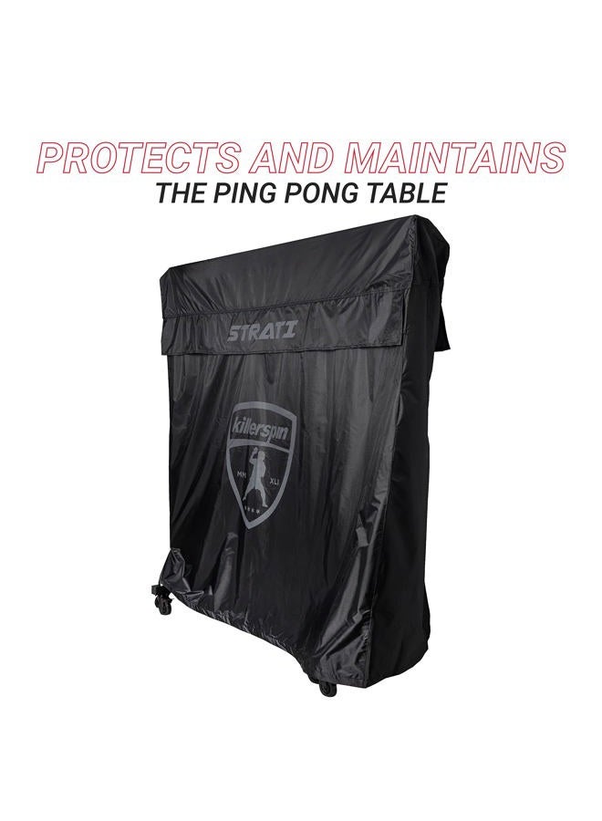 Killerspin MyT Strati Table Cover for Foldable Indoor and Outdoor Table Tennis Tables, 100% Polyester with PVC Coating, Waterproof, Tear-Proof, and UV-Proof Ping Pong Table Cover - Image 3