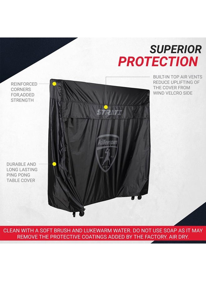Killerspin MyT Strati Table Cover for Foldable Indoor and Outdoor Table Tennis Tables, 100% Polyester with PVC Coating, Waterproof, Tear-Proof, and UV-Proof Ping Pong Table Cover - Image 5