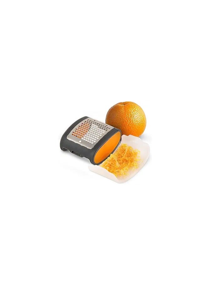 Progressive International PrepWorks Pocket Citrus Zester – Compact, Stainless Steel Zester for Grating Citrus, Easy to Use, BPA-Free, Ergonomic Handle Orange - Image 3