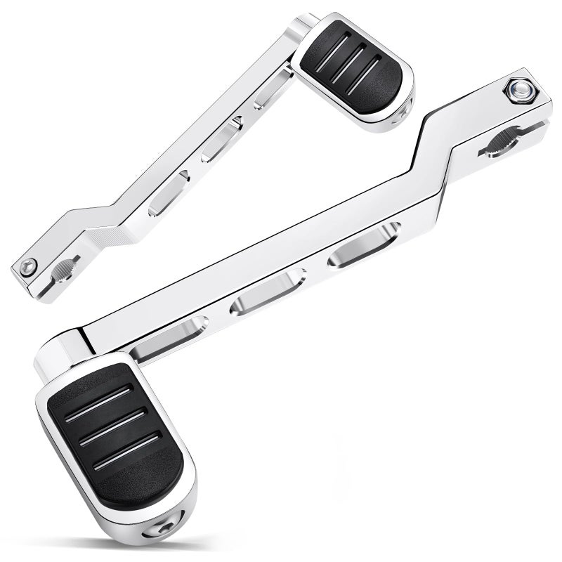 Benlari Heel Toe Shifter Lever Pegs CNC Shift Lever Peg Fit for Harley Touring Electra Glide Street Road Glide Road King 1988later FL Softail 1986later Tri Glide Trikes 2008later Chrome - Image 2