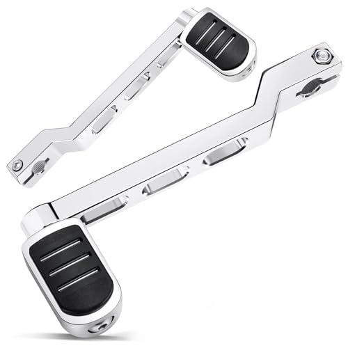 Benlari Heel Toe Shifter Lever Pegs CNC Shift Lever Peg Fit for Harley Touring Electra Glide Street Road Glide Road King 1988later FL Softail 1986later Tri Glide Trikes 2008later Chrome - Image 1