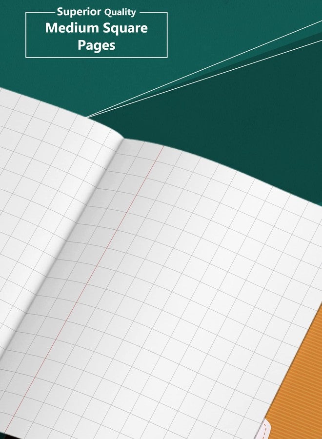 TARGET PUBLICATIONS Medium Square Maths Notebooks for Kids and Students | 76 Ruled Pages | Maths Practice Books for Children | 15.5 cm x 19 cm Approx | Hard Bound Cover | Pack of 6 | GSM 57 - Image 5