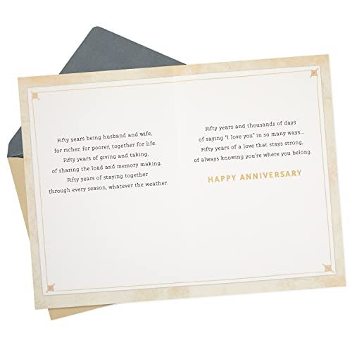 Hallmark 50th Anniversary Card (Golden Anniversary) - Image 2