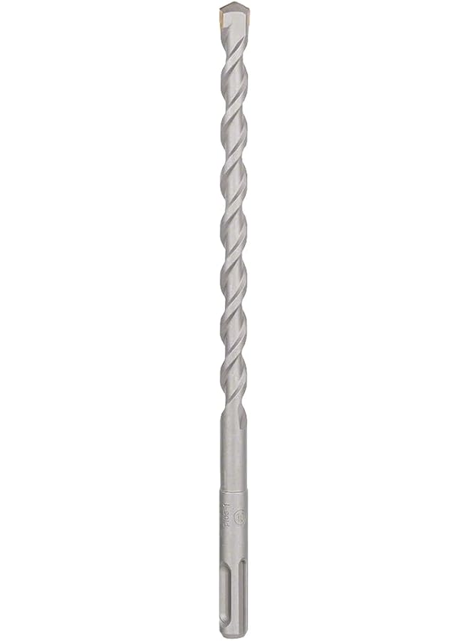 BOSCH Sds Plus 1 Drill Bit For Rotary Hammer Drills Optimised For Drilling Inch Concrete 2 Flute U Shape Flute Design Provides Effective Dust Removal 10.00 Mm Diameter 210 Mm Total Length 1 Pcs - Image 1