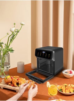Generic Digital air fryer large size, windowable, one-touch panel, 360° turbo airflow technology, built-in baking tray, automatic memory power-off, dishwasher safe 12L 2000W GA-5003 black  - Image 5