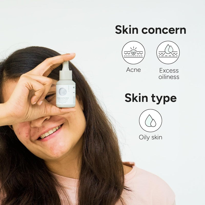 Gabit 5 Azelaic Acid Face Serum For AcneBlackheadsOpen Pores  SpotsSalicylic 1HyaluronicGreen TeaPrebioticProbioticFor OilyAcne Prone SkinOil  Fragrance freeFor Women  Men30 ml - Image 2
