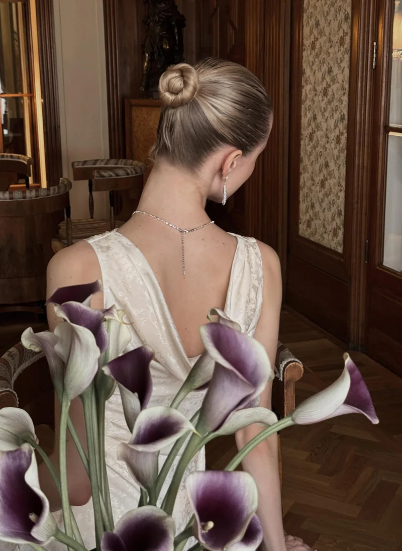 Lichi  Sleeveless midi dress with floral pattern for Women | Best Price UAE