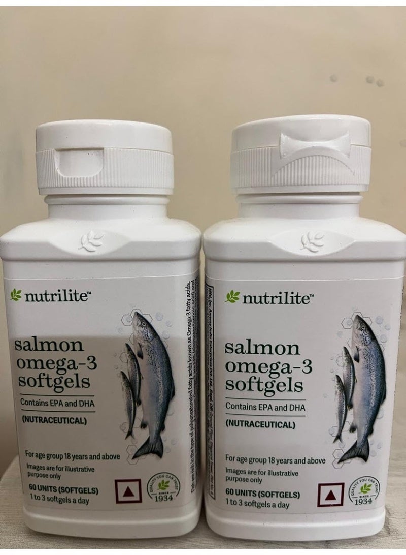Nutrilite Amway Salmon Omega-3 60 Softgels (PACK OF 2) - Image 1