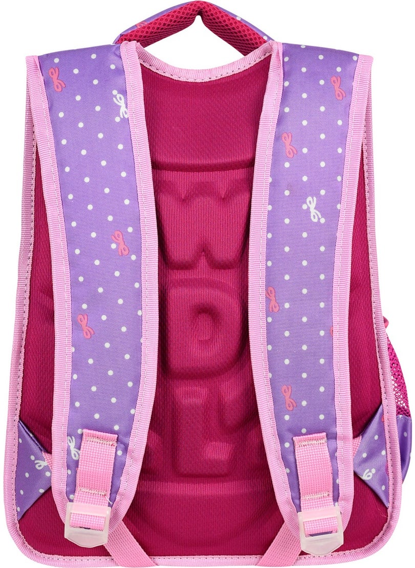 Waddell Licensed Lilac Flamingo Patterned Emboos Primary School Backpack and Lunchbox  - Image 3