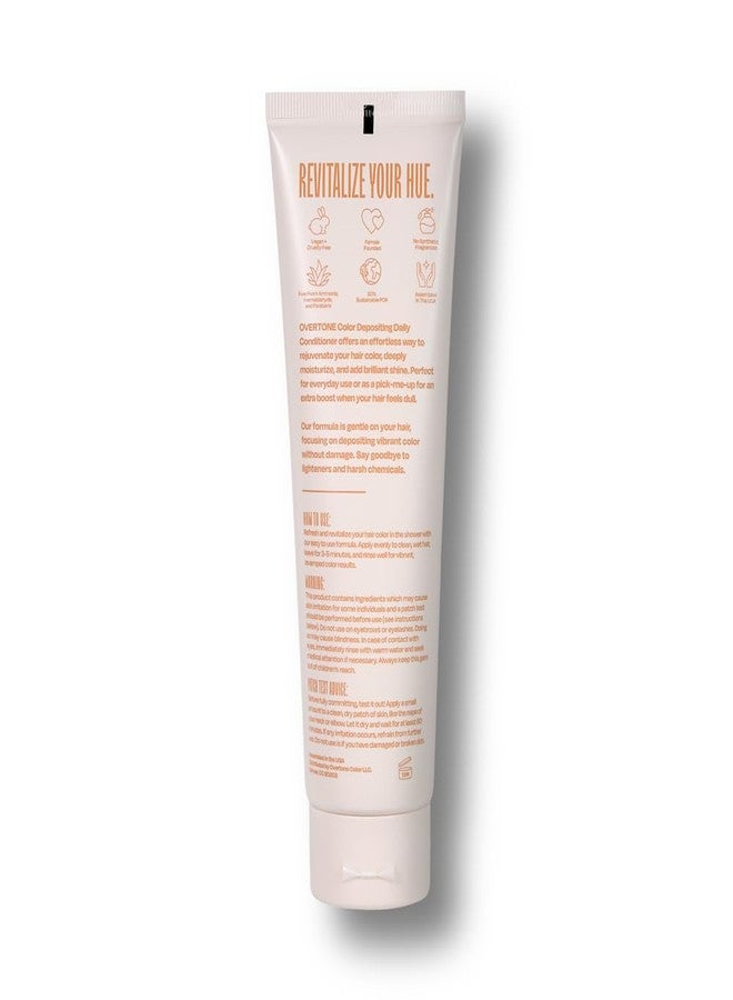 Overtone Daily Color Depositing Conditioner For All Hair Types: 4.5oz Temporary Coloring Conditioner w/Shea Butter & Coconut Oil, Refresh Color & Prevent Fading, Vegan Cruelty-Free, Strawberry Blonde - Image 2