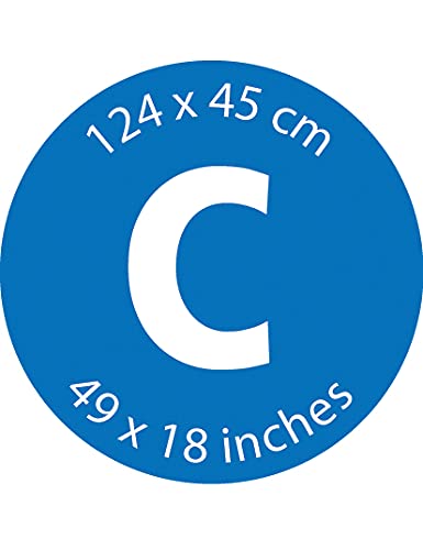 brabantia غطاء طاولة الكي البديل Brabantia الحجم C (49 × 18 بوصة) مع رغوة سميكة ووسادة من اللباد (معدني) سهل التركيب، 100% قطن - Image 3