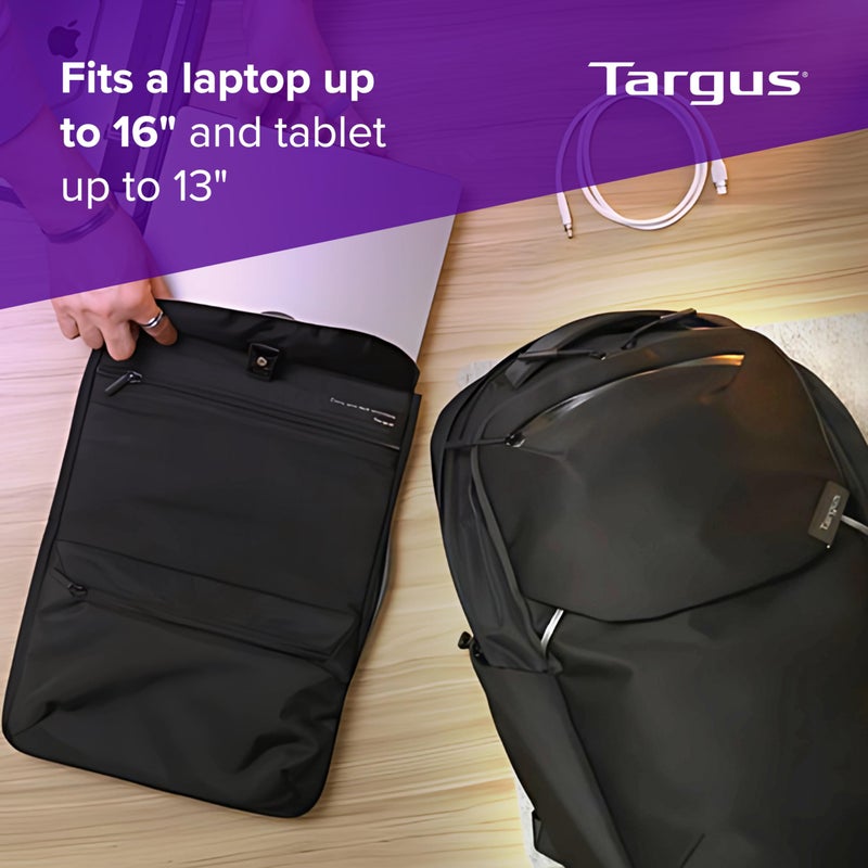 targus Large Canvas School Bag Set for Men, 3-Piece Backpack, Simple Design, Suitable for Students, Blue Color, High Capacity - Image 5