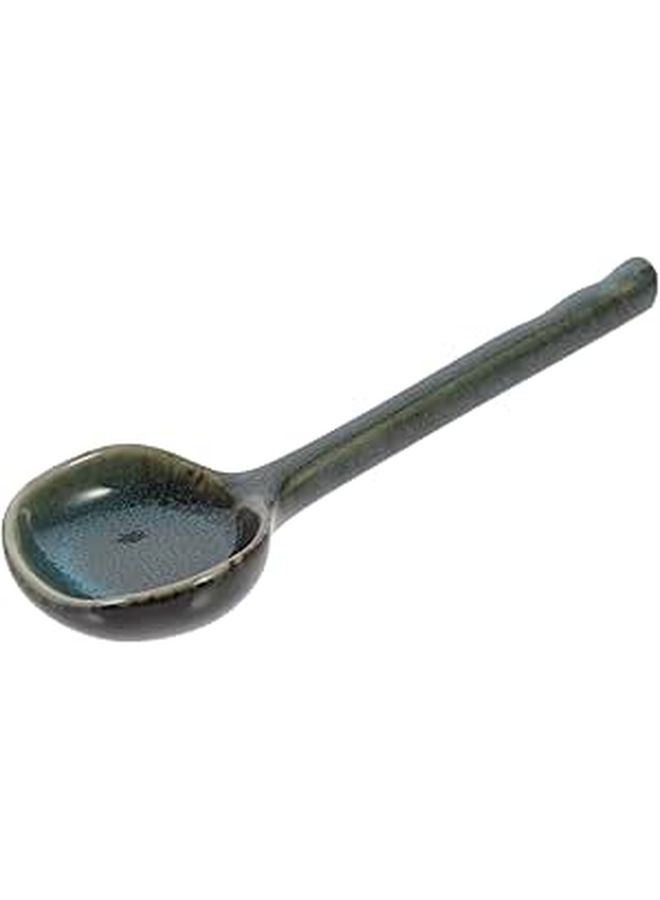 Ergonomic Ceramic Soup Spoon Long Handle Easy Grip Multipurpose Rice Scoop for Parties - Image 1